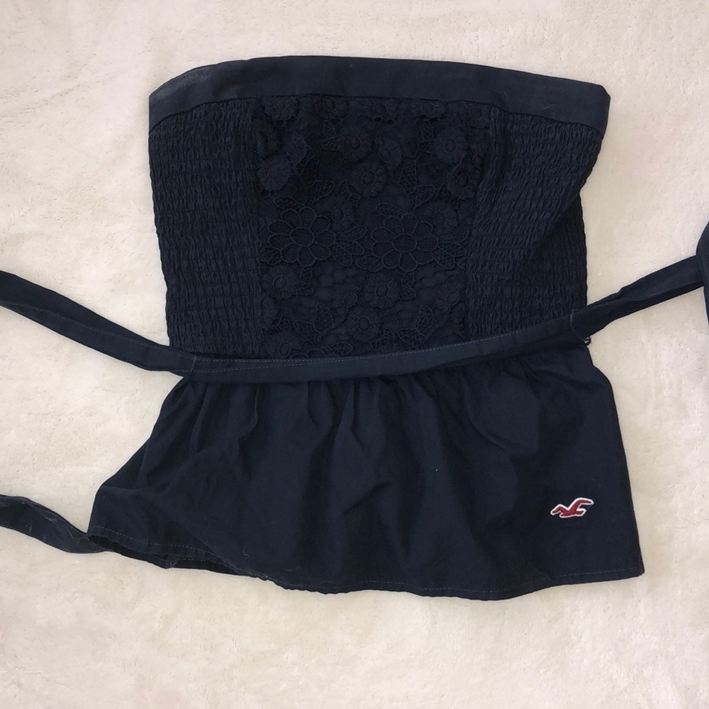 Hollister Size Medium Navy Blue Fashion Tube Top